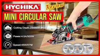 Hychika Mini Circular Saw Review  Compact Design Mini Circular Saw with Laser Guide [upl. by Seavir]