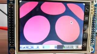 Raspberry PI with 32quot 320x240 TFT LCD screen  Touchscreen [upl. by Virendra55]