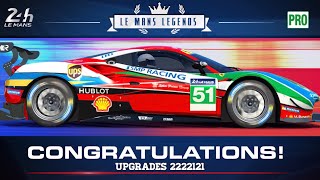 Real Racing 3 Le Mans Legends Stage 7 Upgrades 2222121  40 Gold Ferrari 488 GTE RR3 [upl. by Lleuqram]