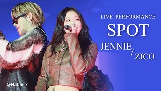 JENNIE AND ZICO PERFORMING SPOT TOGETHER LIVE FOR THE VERY FIRST TIME [upl. by Lal]