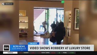 Debunking viral video showing robbery at Louis Vuitton store [upl. by Iroj]