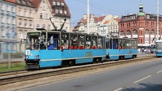 Trams in Wrocław Poland Part I Tramwaje we Wrocławiu [upl. by Annahs]