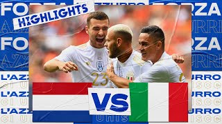 Highlights Paesi BassiItalia 23  Nations League Finals [upl. by Funch]