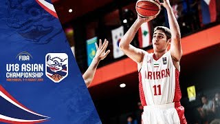 Iran v Japan  Full Game  FIBA U18 Asian Championship 2018 [upl. by Noreh257]