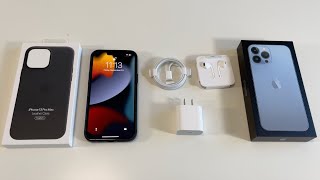 iPhone 13 Pro Max Unboxing Sierra Blue [upl. by O'Toole]