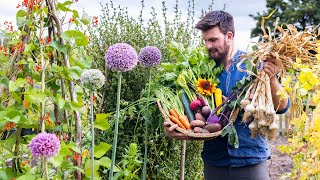 Incredible Permaculture Kitchen Garden Tour  August No Dig Homegrown Abundance [upl. by Airtap]