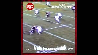 1993 🏈 Tim Marciniak OneHanded Catch 🆚 Massillon Perry  Steubenville Big Red [upl. by Aikar]