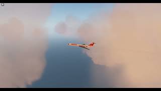 Interflug IL62 in the Clouds  Roblox Aeronautica [upl. by Assenav]