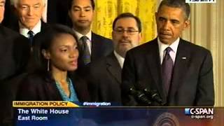 DREAMer Tolu Olubunmi Introduces President Obama [upl. by Gamaliel18]