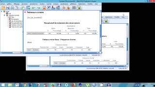 Test du khi 2 ratio de vraisemblance sous SPSS et indépendance de variables qualitatives [upl. by Asaph]