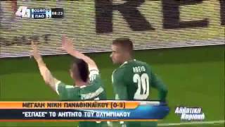 Olympiakos  Panathinaikos 03  Mehdi Abeid Free Kick Goal 232014 [upl. by Einaffyt605]