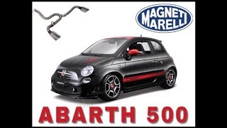 Abarth 500 magneti marelli bombardone 20 exhaust sound [upl. by Follansbee838]