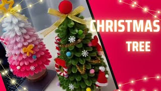 how to make christmas tree christmas decoration crochet diy diycrafts handmade craft [upl. by Anilecram277]