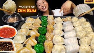 Variety Of Dumplings Mukbang Eating Soup Dumpling Dim Sum Nepali Momo Nepali Mukbang Eating Show [upl. by Auohc]