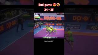 Last Raide winning moment 💪🔥 kabaddi360 kabaddishorts prokabaddi pklseason11 pkl indiansports [upl. by Sadnalor]