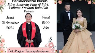 Khotbah Pdt Magdel TakalapetaSadukh quotUlangan 2816quot Jumat 1 November 2024 [upl. by Ardied]