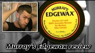 Murrays Edgewax gel pomade review [upl. by Idolem829]