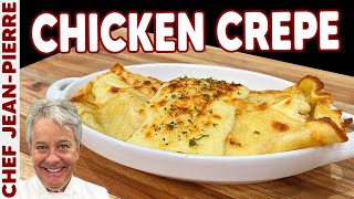 Savory Crepes Cheesy Chicken Crepe  Chef JeanPierre [upl. by Connelly466]