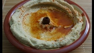 Hummus original Egyptian recipeطريقة عمل سلطة إلحمص [upl. by Anilos]