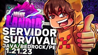 SERVIDOR SURVIVAL para MINECRAFT PE 12130  Servidores Para Minecraft Bedrock 121 [upl. by Krm176]