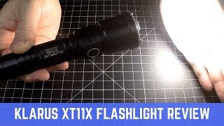 Klarus XT11X Tactical Flashlight Review [upl. by Ttnerb]