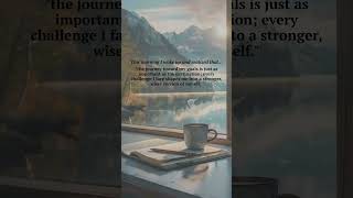 Growing stronger and wiser morningroutine motivation trending shorts youtubeshorts quotes [upl. by Esmond]