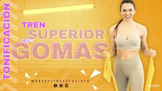 Ejercicios con Gomas Elásticas 💪🔥 Tonifica tu Cuerpo en 15 minutos 🔥💪 [upl. by Sremlahc]