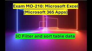 3C Filter and sort table data [upl. by Namas506]