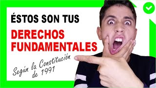 ✅ Cuáles son los DERECHOS FUNDAMENTALES en Colombia en la CONSTITUCIÓN de 1991  DERECHO COLOMBIANO [upl. by Kerianne763]