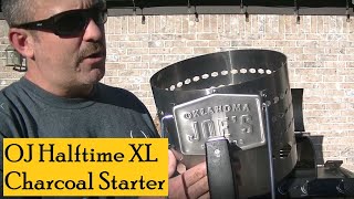 REVIEW Oklahoma Joes Halftime Charcoal Starter XL Chimney [upl. by Alekahs923]