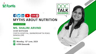 Ms Shalini Arvind on quotMyths about Nutritionquot [upl. by Nyladnor]