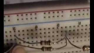 A 5 primo circuito su breadboard serie parall montato misurato www pirasmarco it [upl. by Ycat]