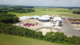 Biogas Plant Högholt Denmark July 2017 [upl. by Ltney320]