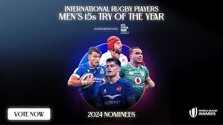 International Rugby Players Mens 15s Try of the Year Nominees [upl. by Moureaux]