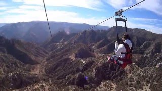 Tirolesa Zip Rider Barrancas del Cobre desde un dron [upl. by Eilsew]