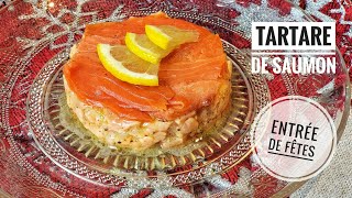 TARTARE AU SAUMON recette facile et rapide [upl. by Urdna]