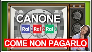 DISDETTA CANONE RAI COME NON PAGARE con esenzione e disdetta abbonamento TV con autocertificazione [upl. by Genevra499]