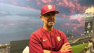 FSU Baseball  Link Jarrett impressed with pitching staff after 10 win over Stetson [upl. by Nolur181]