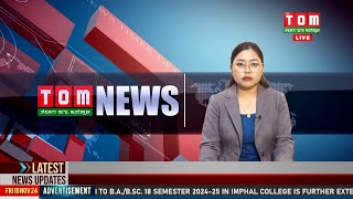 LIVE  TOM TV 800 PM MANIPURI NEWS 15 NOV 2024 [upl. by Nagek]