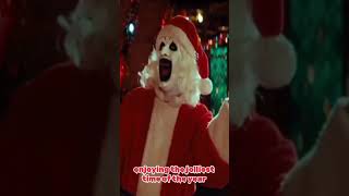 Art The Clown enjoying Christmas terrifier3 arttheclown clown terrifier scary [upl. by Amasa]