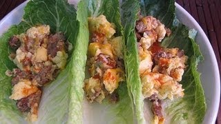 Breakfast Lettuce Wraps  Quick amp Healthy Recipe [upl. by Asirram]