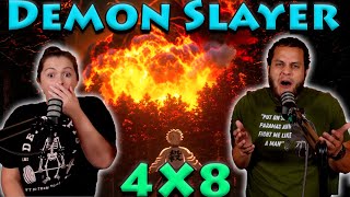 Demon Slayer Reaction 4x8 Finale [upl. by Ahcsropal]