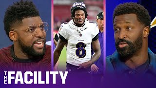 Lamar Jackson scores 5 TDs in Ravens win vs Bucs are they better than the Chiefs  THE FACILITY [upl. by Napas]