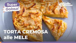 TORTA di MELE CREMOSA ricetta semplicissima e super golosa con tanta frutta e SENZA LIEVITO 🍎🍏😋 [upl. by Anytsyrk]