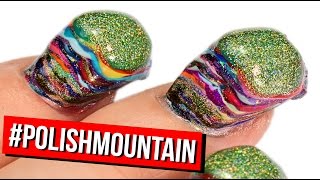 100 Coats of Nail Polish  POLISHMOUNTAIN [upl. by Rebmaed]