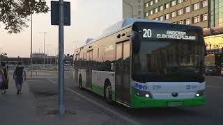 Poland Białystok bus 20 ride from KardSWyszyńskiegoUrząd Marszałkowski to Radzymińska [upl. by Yorke]