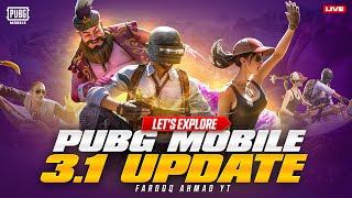 Let’s Explore PUBG MOBILE 31 Update 🔥 PUBG MOBILE Live 🔥 [upl. by Conlon450]