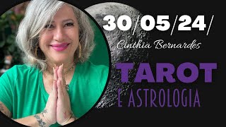 TAROT COM ASTROLOGIA DIA 300524  LUA MINGUANTE EM PEIXES UMA LUA ESPIRITUAL âœ¨ [upl. by Upshaw44]