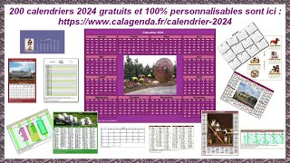 Calendriers 2024 [upl. by Annim]