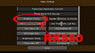 Does RX 550 GPU Support Fabulous Graphics on Minecraft Java [upl. by Haorbed476]